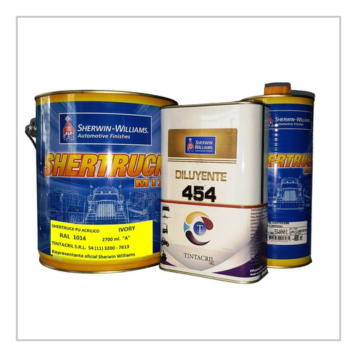 Pintura Poliuretano Ral 1014 Kit X 4.5 Lts. Marfil