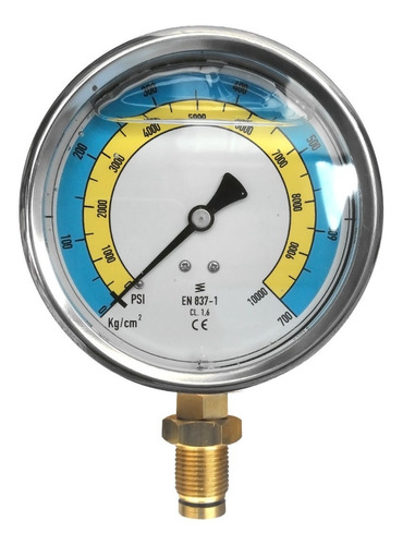 Manometro De Glicerina 0-700 Kg/cma-5586g//maquinariacyj