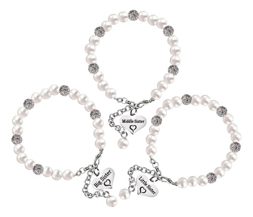 Conjunto De Pulsera Parker Big Sister Little Sister Middle S