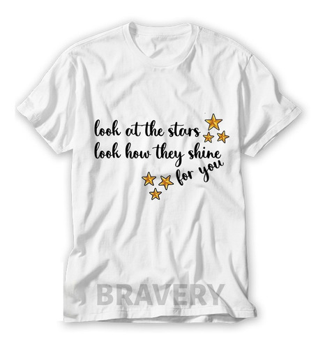 Remera Coldplay - Look At The Stars - Yellow