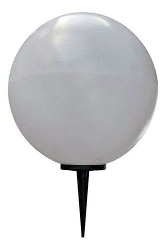 Globo De Piso Mediano (35 Cm) Con Estaca Pvc Opal Apto Led 