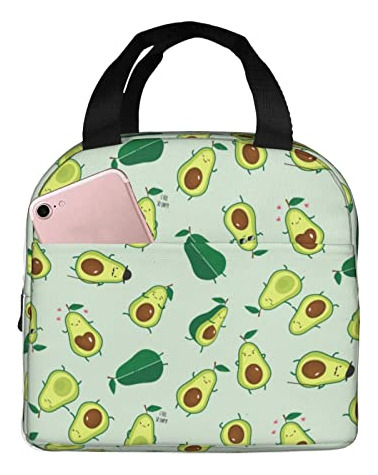 Bolsa Aislante Para El Almuerzo Con Forma De Aguacate, Fruta