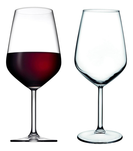 Vaso Copa Tragos Vidrio Set X 2 Unid. 490 Cc Pasabahce Color Blanco