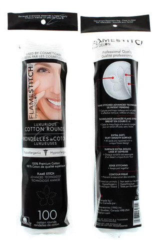 Almohadillas Algodon Desmaquillante Pads Faciales 100 Piezas