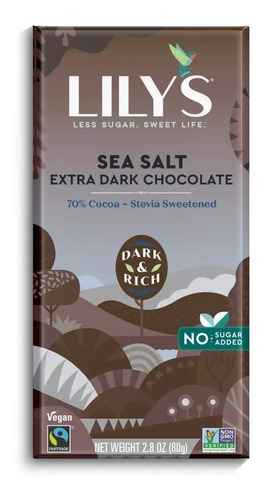 Lily's Sea Salt Extra Dark Chocolate 80 G