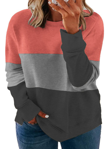 Vislily Sudadera Talla Para Mujer Bloque Color