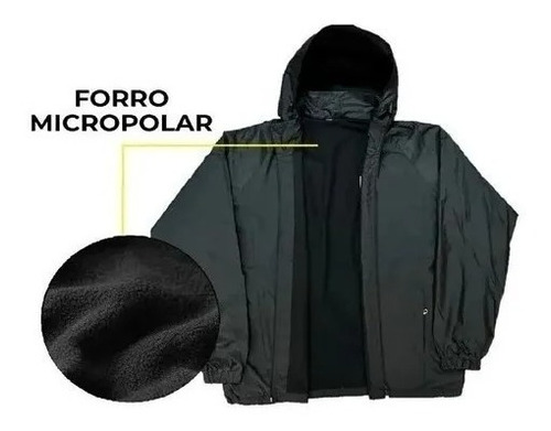 Corta Viento Hombre Impermeable Forro Micropolar Impermeable