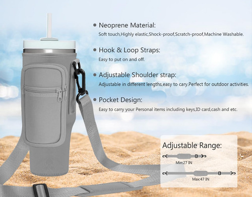 Bolsa Portavasos Para Vaso Stanley Quencher De 900 Ml