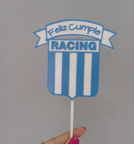 Topper Torta Feliz Cumple Racing