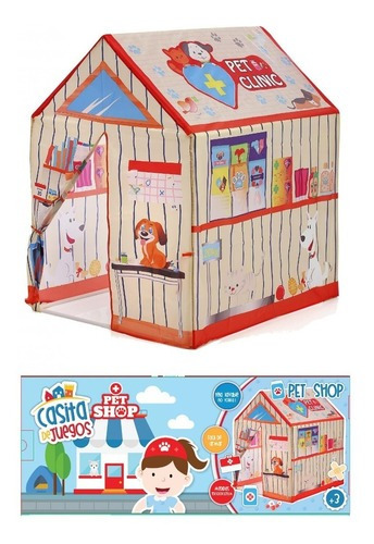 Carpa Casita Tipi Infantil Veterinaria Pelotero Plaza Blanda