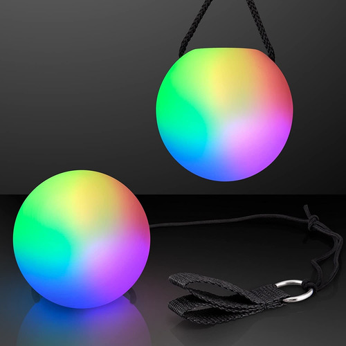Imagen 1 de 5 de Bolas Poi Led Flashingblinkylights, Multicolores, Pack De 2