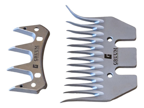 Conjunto De Lâminas Para Tosquiadeira De Ovinos 13 Dentes 4 Pontas Curva - Tosquia + Rápida P/ Shearmaster Walmur Heiniger Profield Nakasaki Lorben Kaqi - Ovelhas Lã - Tosa De Ovinos