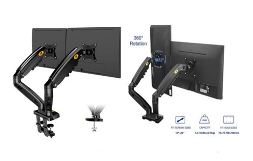 Suporte North Bayou NB F160 de mesa para TV/Monitor de 17" até 27" preto