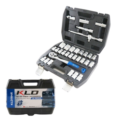 Set De Tubos Y Accesorios Kld 32 Piezas 1/2mm Con Maletin