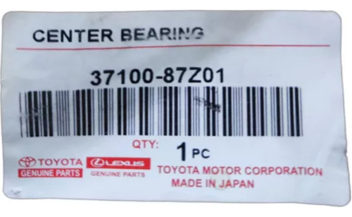 Rodamiento Chumacera Eje Cardan Toyota Terios 1.3 02-07 25mm