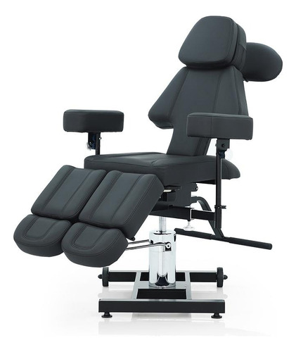 Silla Profesional Para Tatuador Multiposiciones Letmex Tc001 Negro