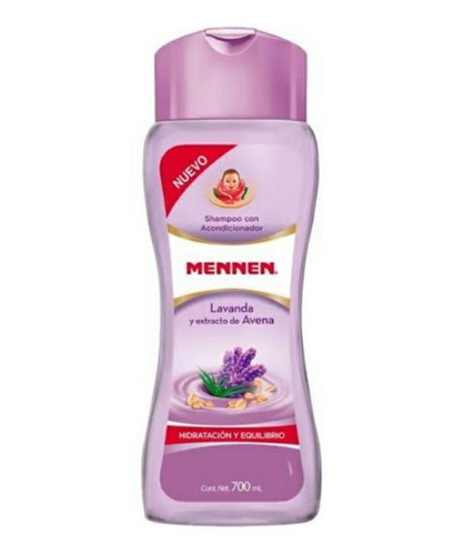 Shampoo Hidrataciónmennen Lavanda Y Avena En Botella