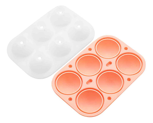 Furo De Molde De Bloco De Gelo De 6 Bolas, Bola Redonda, Mol