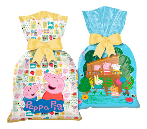 Sacolas Surpresa Peppa Pig Decorativa Festa Aniversário 12un