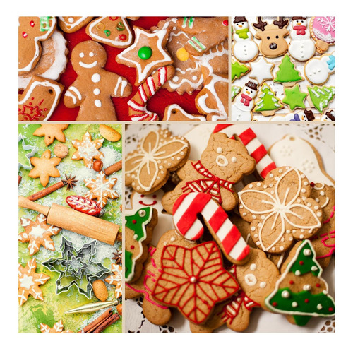 Juego De Cortadores De Galletas Navideñas De Orapink, 5 Pcs