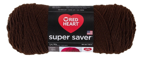 Estambre Acrílico Liso Super Saver Red Heart Coats Color 0256 Carrot