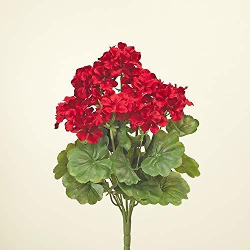 Arbusto De Geranio Rojo De 17 Pulgadas, Flores Artificiales | Envío gratis Arbusto De Geranio Rojo De 17 Pulgadas, Flores Artificiales | Envío gratis