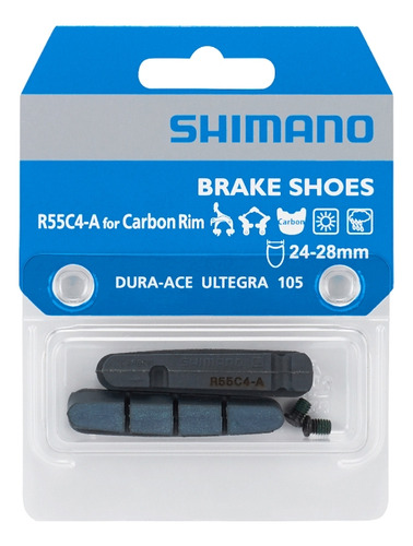 Refil De Sapata Freio Speed R55c4-1 Para Aro Carbono Shimano Cor Preto