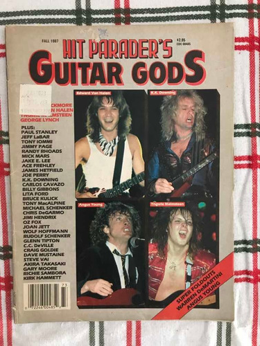 Hit Paraders Guitar Gods Van Halen Judas Ac Dc Revista Kiss