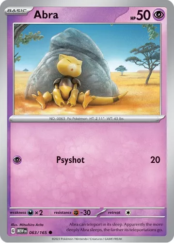 Carte Pokémon 43/102 Abra - Pokemon