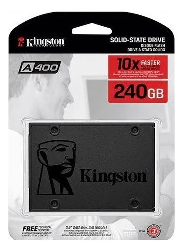 Hd Ssd Kingston A400 240gb Sata 3 Sa400s37 - 10x Mais Rápido 