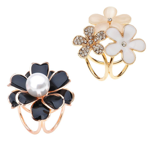 2pcs Mujeres Niñas Bufanda Anillos Moda Elegante Hermosa