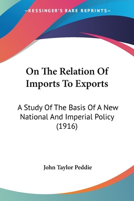 Libro On The Relation Of Imports To Exports: A Study Of T...