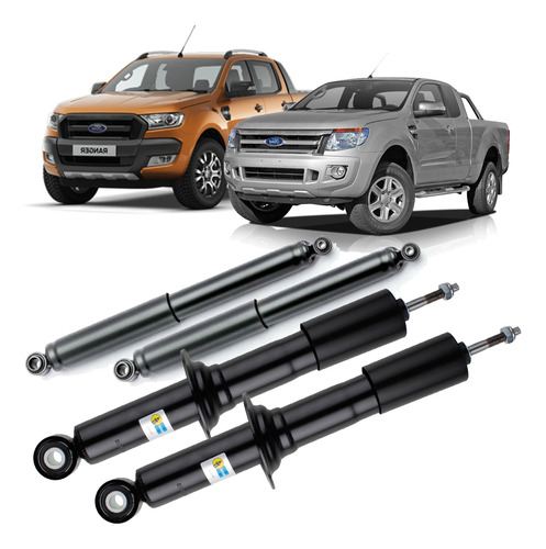 Kit Amortiguadores Del-tras Ranger 2012 Al 2019 4x2 4x4 X4