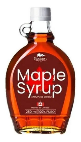 Xarope De Maple Syrup 250ml 100% Puro - Importado