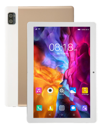 Tableta De 10.1 Pulgadas Para Android 12 Gold, 5g, Llamadas