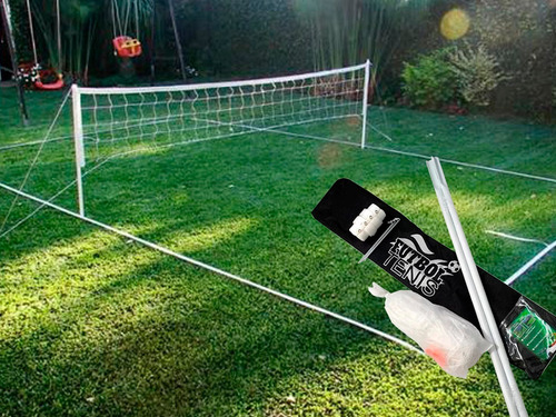 Imagen 2 de 2 de Cancha Futbol Tenis Completa Kit Red Parante Lineas 5 Mts Df