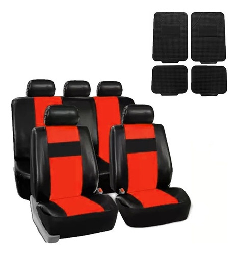 Fundas Asiento Cuerina Vw Gol Trend Voyage + Alfombra 4 Pzs