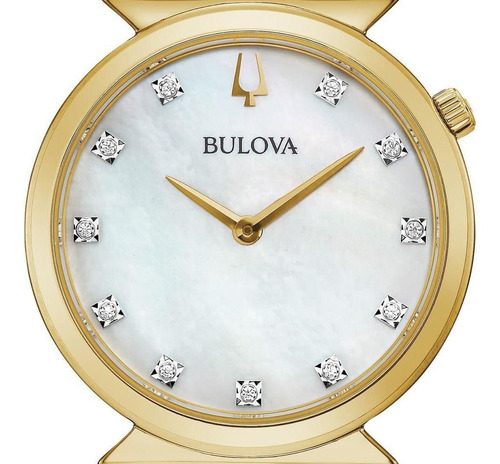Relógio Bulova Regatta Feminino - 97p149n Cor da correia Dourado Cor do bisel Dourado