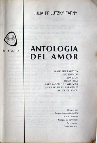 Julia Prilutzky Farni - Antologia Del Amor (sin Tapa)
