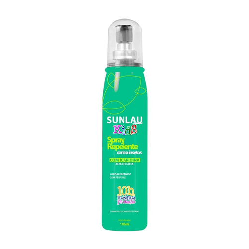 1 Un Sunlau Kids Repelente Spray (100ml) Com Icaridina