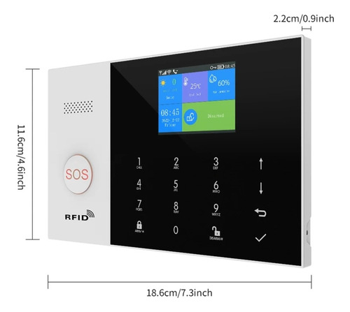 Sistema De Seguridad Wifi Con Sirena Y Camara Completo