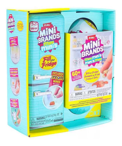 Mini Geladeira Brinquedo Zuru Mini Brands 2 Blue