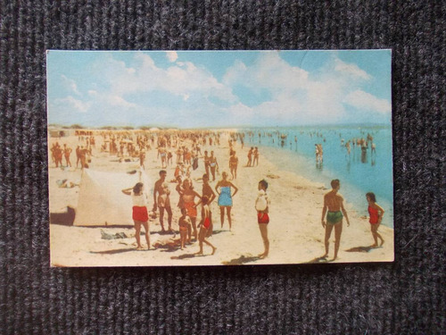 1176- Postal San Clemente Del Tuyu 1962 Playa Hora Del Baño