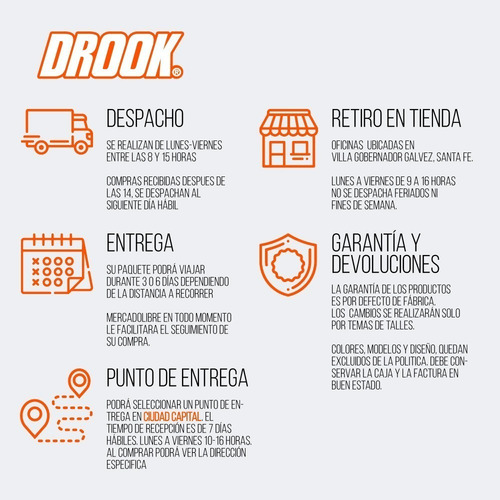Cubierta Drook 2.75 14 Tt 6 Telas Trip/biz/smash/110c