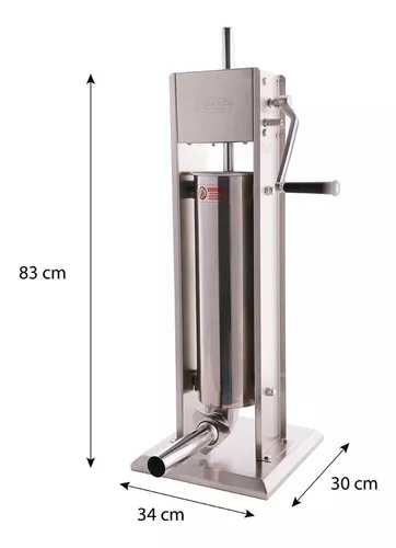 Embutidora Manual Vertical 7 L 4 Boquillas