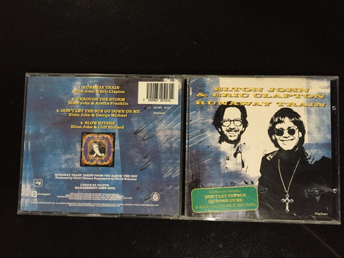 Eric Clapton & Elton John Runaway Train Cd Maxi Single