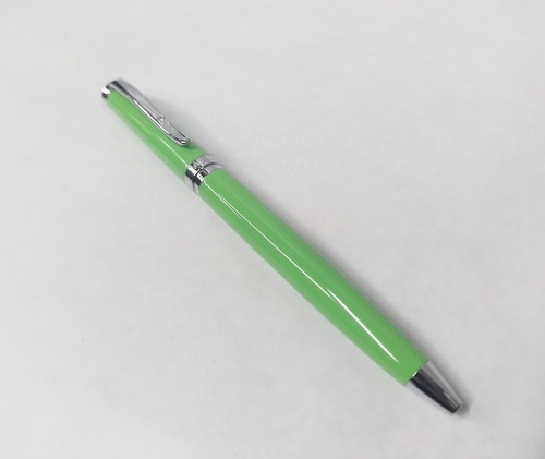 Bolígrafo Micro Vip Amancay Verde Color De La Tinta Azul Color Del Exterior Verde Metalizado