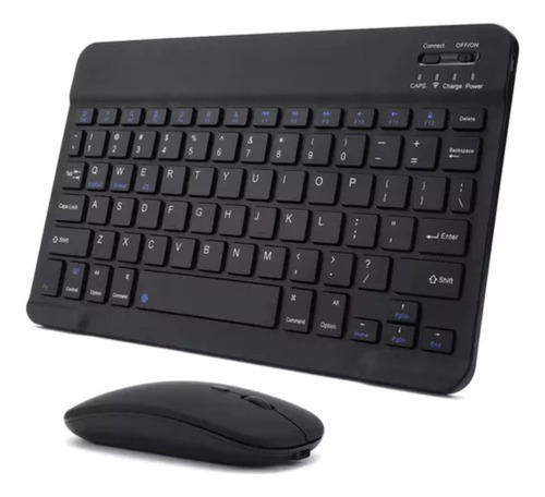 Kit Teclado + Mouse Bluetooth Compu Notebook Celular Pastel
