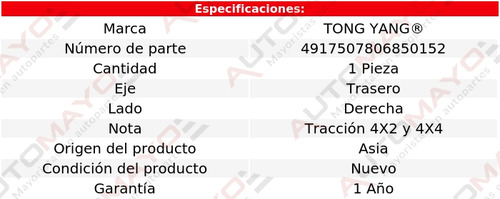 Un Brazo Defensa Trasera Derecha Tyg Sierra 1500 Gmc 19