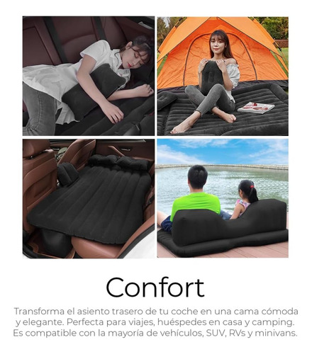 Colchón Portatil Inflable Para Auto Cama De Viaje